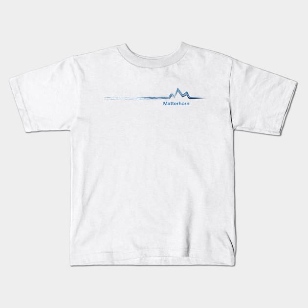 Matterhorn Kids T-Shirt by leewarddesign